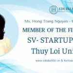MS. HONG TRANG (CEO EDUBELILE) MEMBER OF THE FINAL JURY OF SV-STARTUP CONTEST – THUY LOI UNIVERSITY